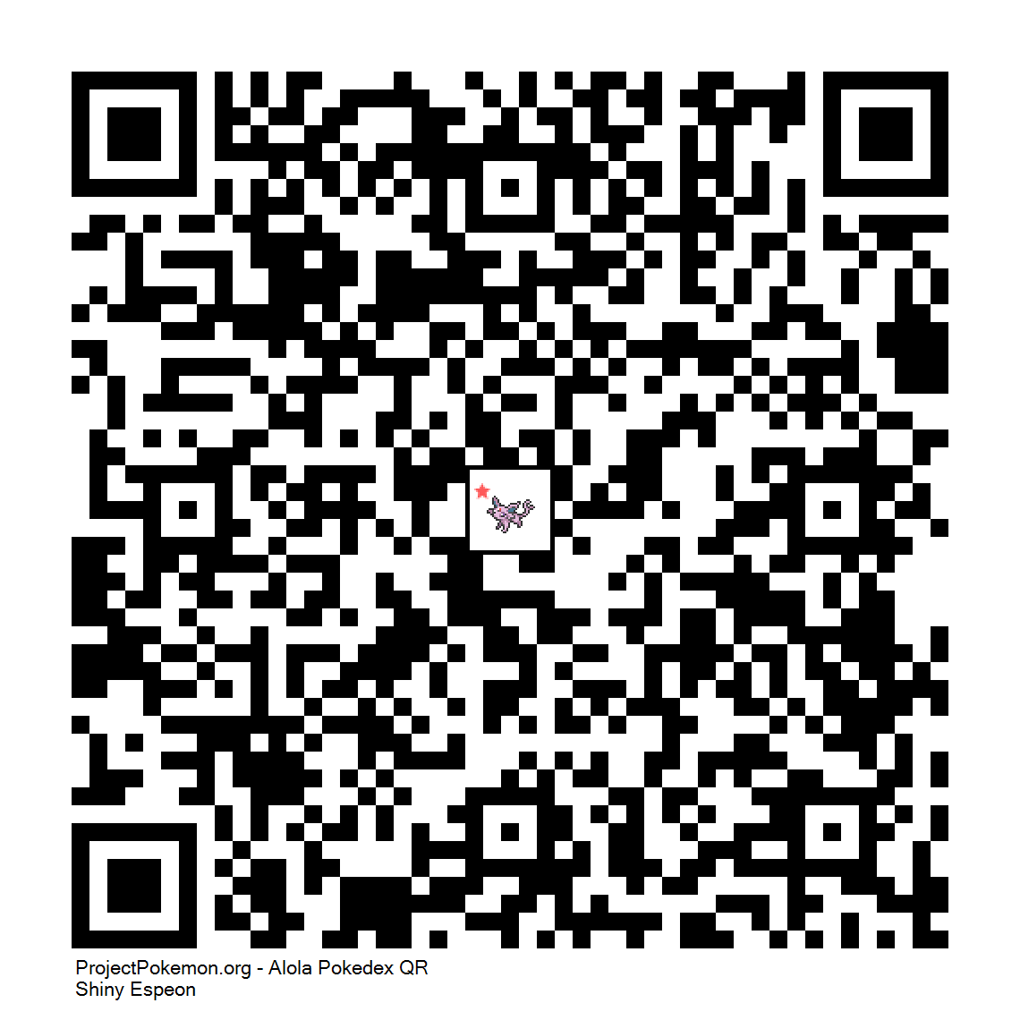 Cdigo QR de Espeon variocolor